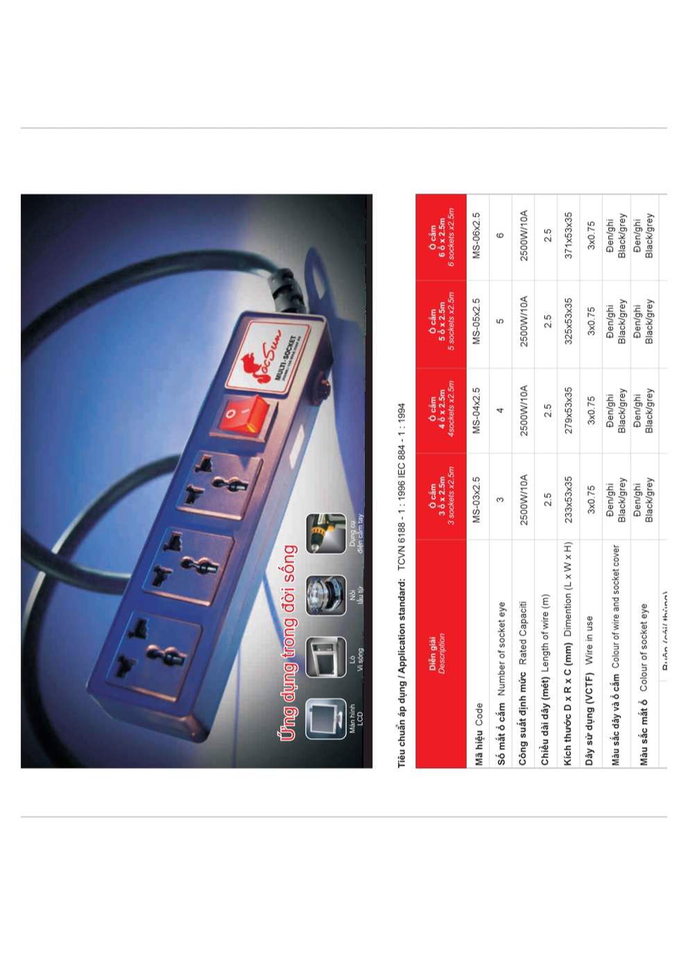 Catalogue Ổ cắm điện đa năng Cadisun - Trang 53